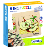 Cykl Wzrostu Jabłka Puzzle Warstwowe