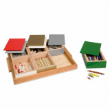 Wężowa Gra Odejmowanie Szklane Koraliki Nienhuis Montessori