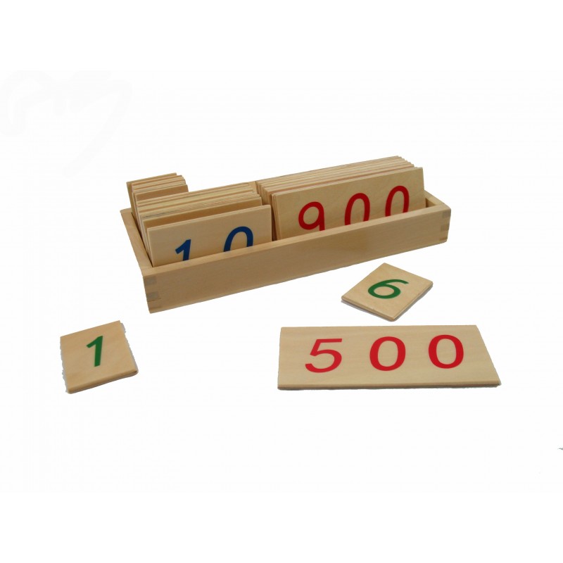 Duże Drewniane Karty 1-1000 