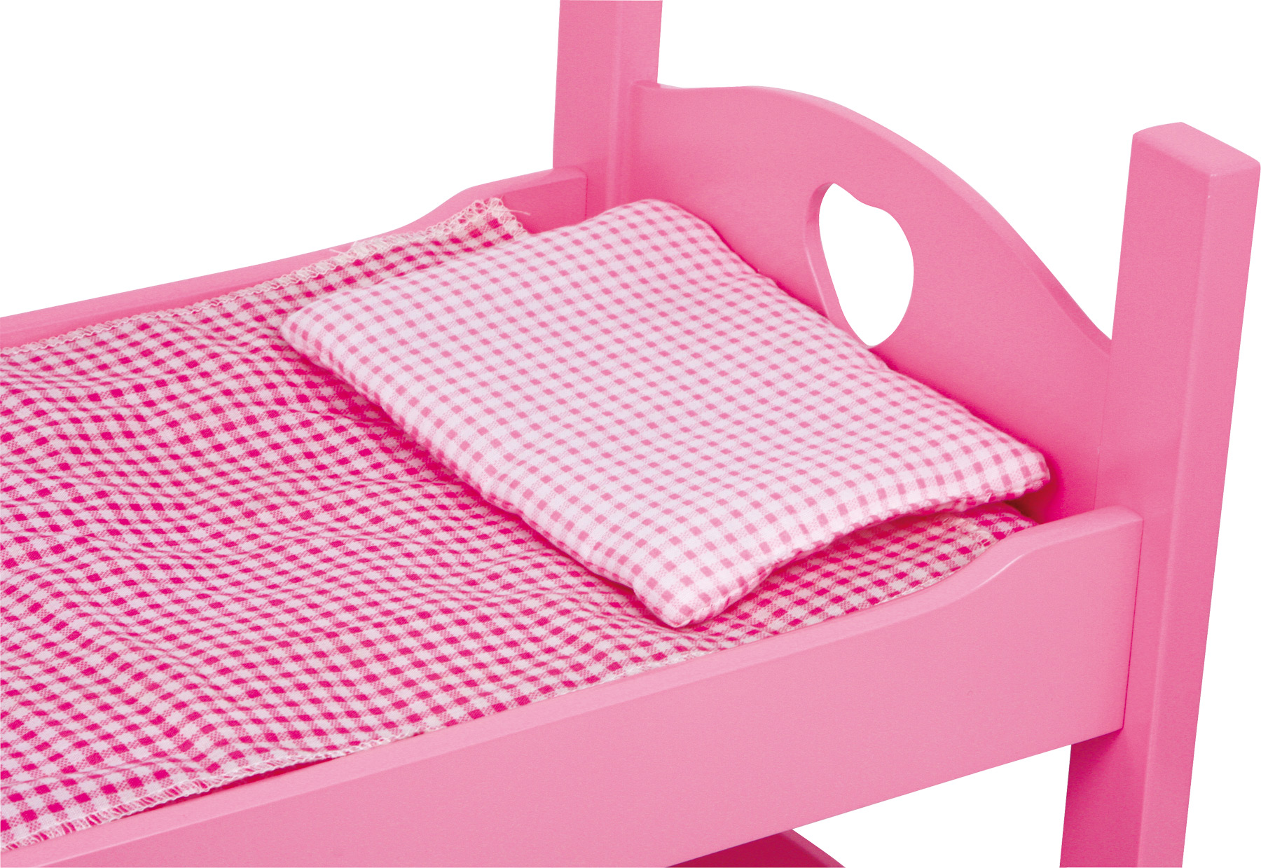 Piętrowe łóżeczko dla lalek, różowe