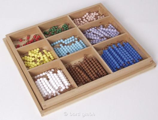 Kolorowe Koraliki w Pudełku - Montessori Premium