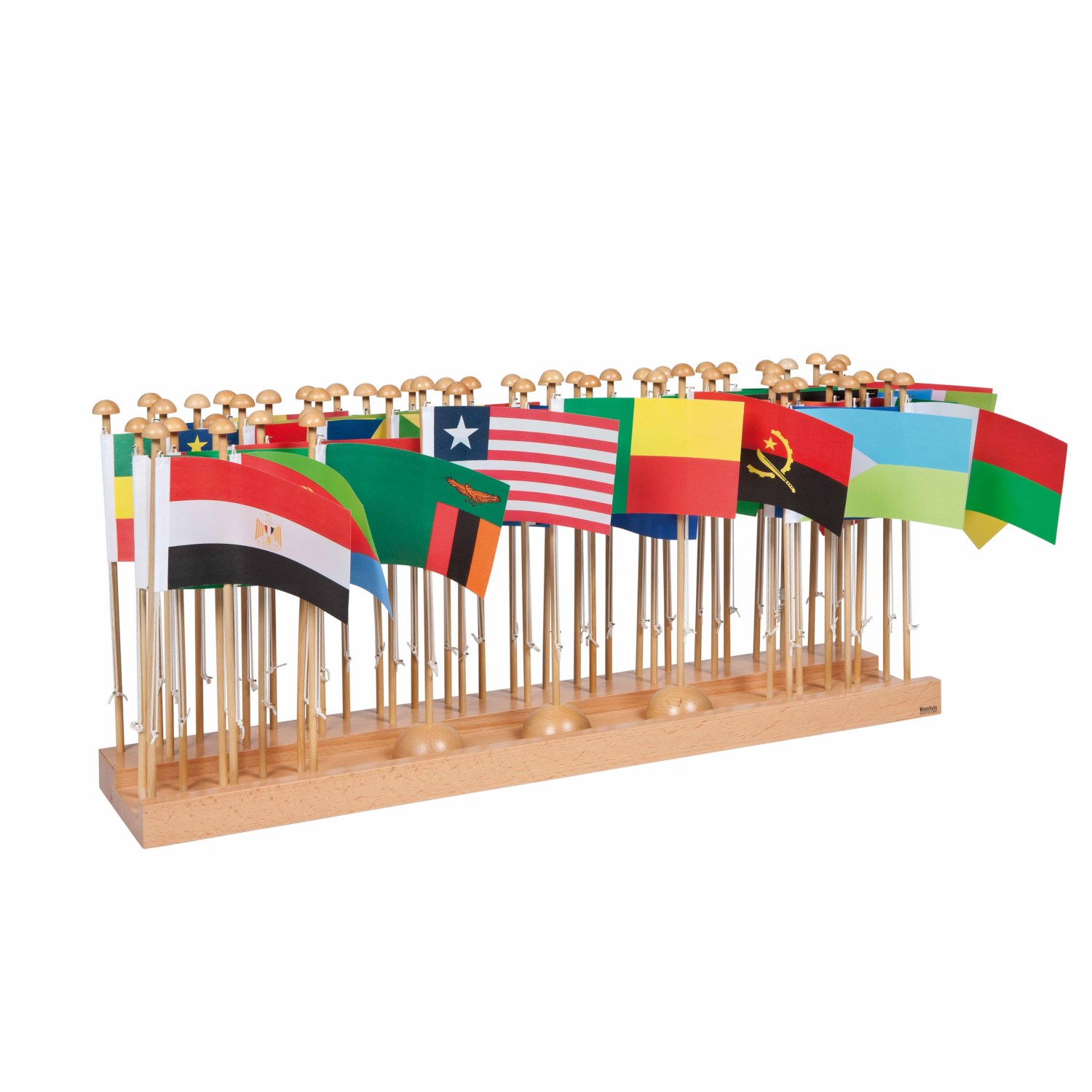 Flagi Afryki  Na Podstawie Nienhuis Montessori 