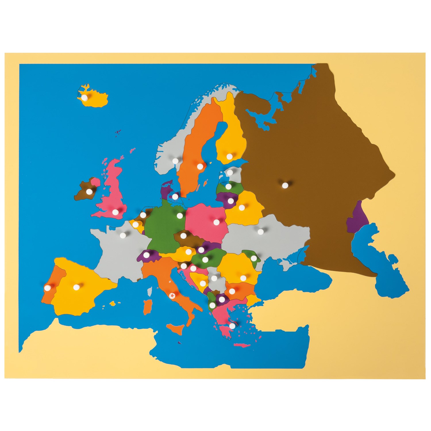 Mapa Europy Niehuis Montessori