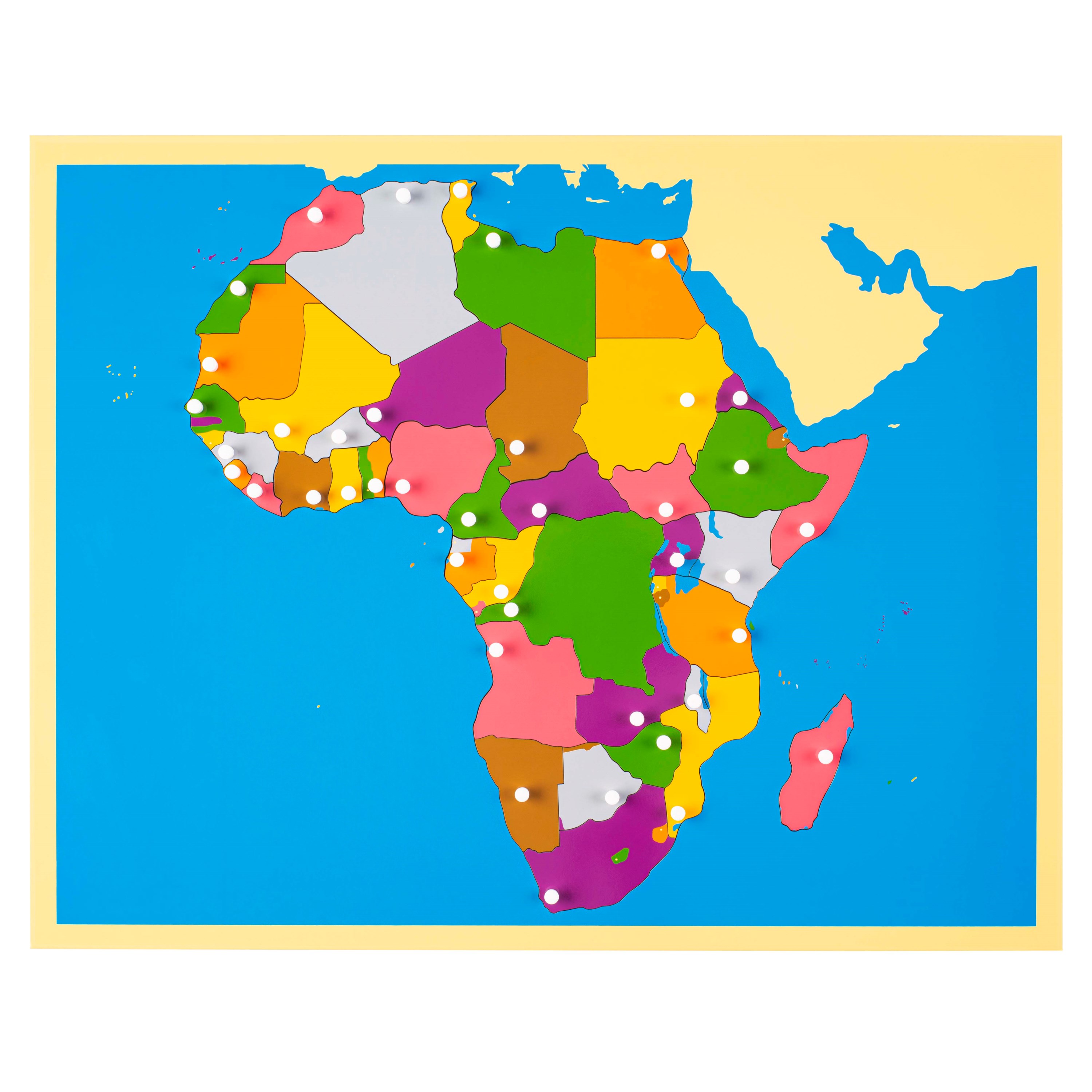 Mapa Afryki Nienhuis Montessori