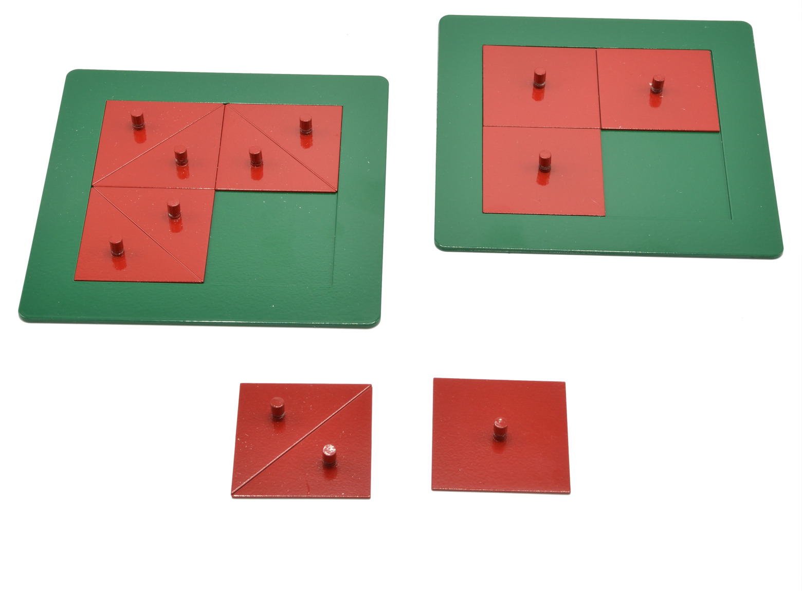 Metalowe Kwadraty Geometria Montessori