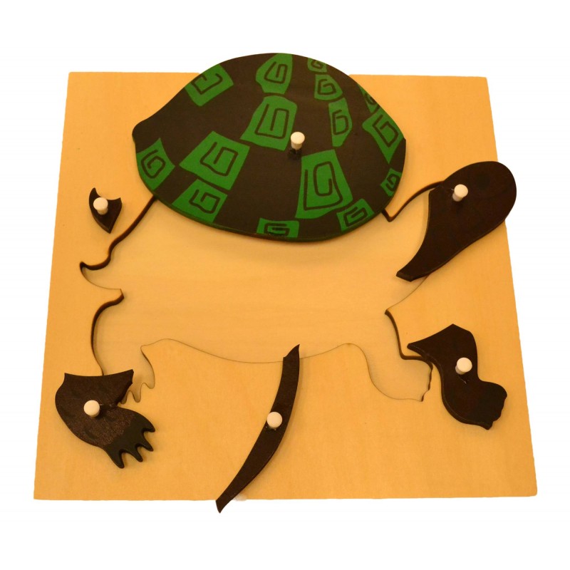 Żółw  Puzzle Drewniane