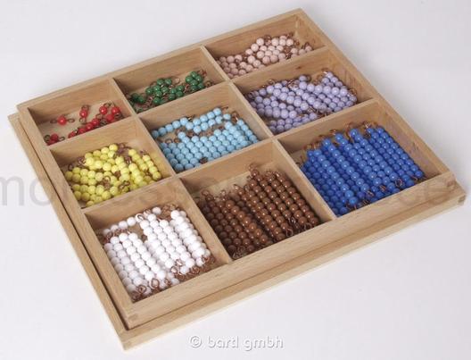 Kolorowe Koraliki w Pudełku - Montessori Premium