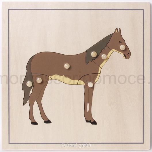 Koń Puzzle Drewniane - Premium