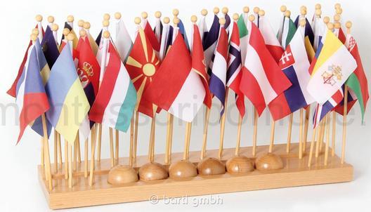 Flagi Krajów Europy Na Podstawie - Premium