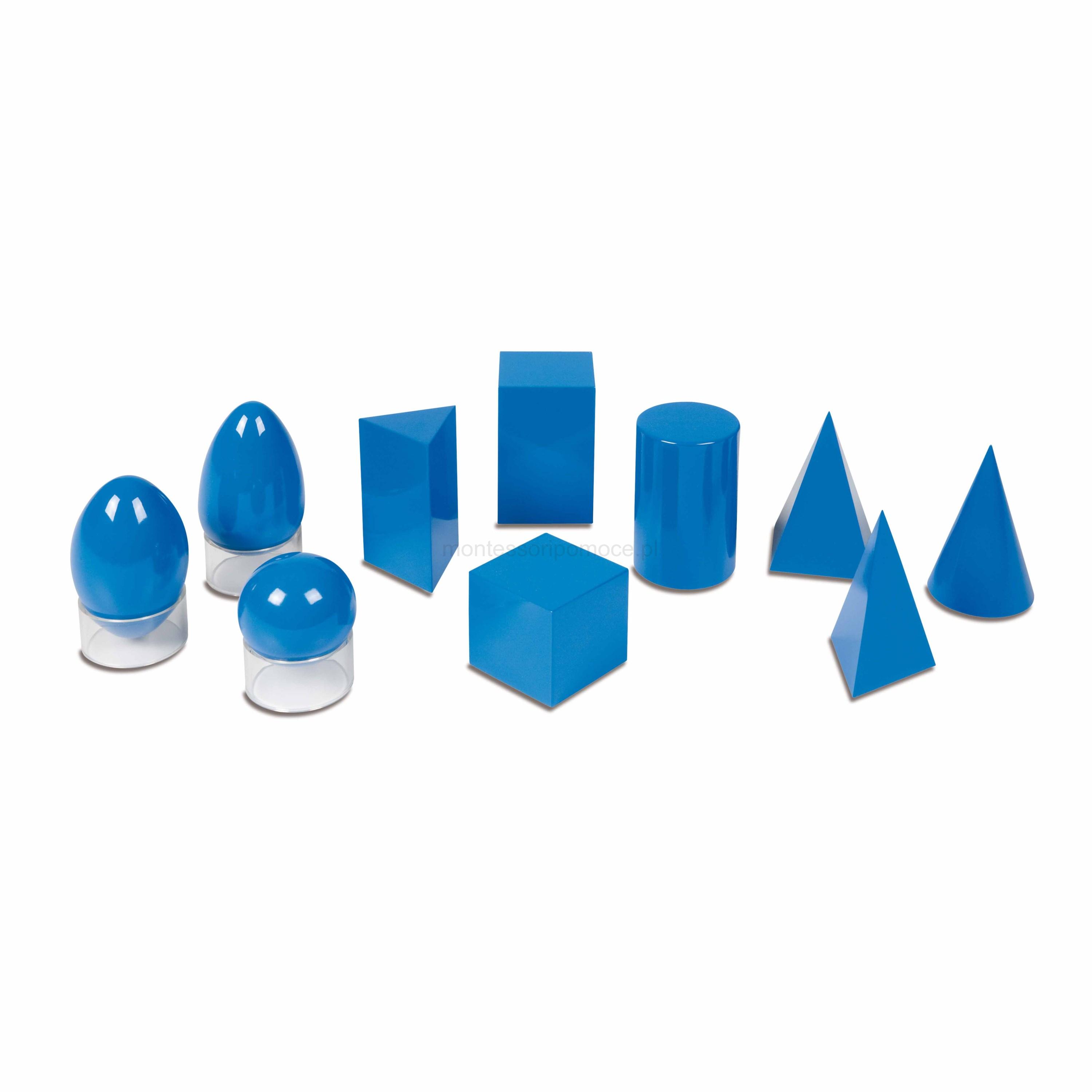 Niebieskie Bryły Geometryczne Nienhuis Montessori