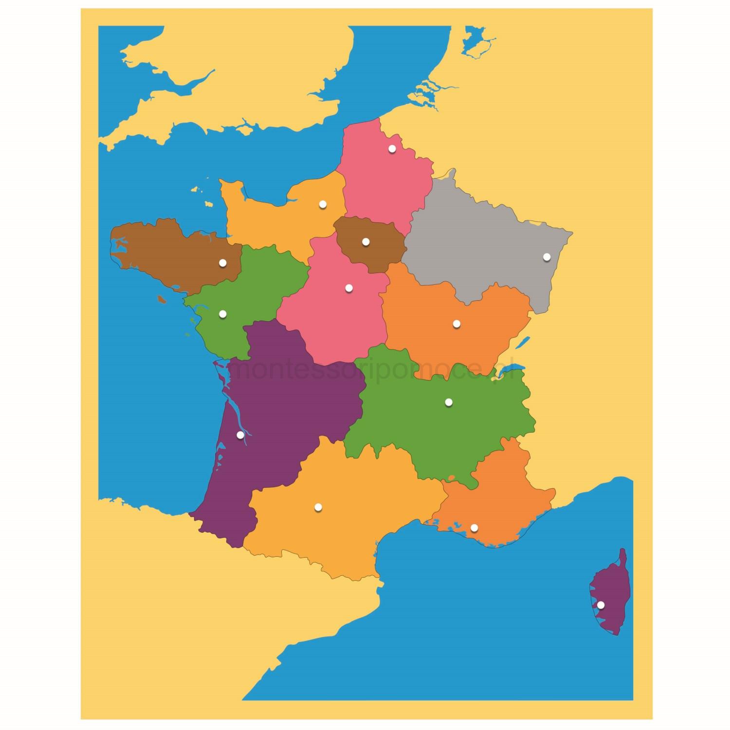 Mapa Francja Nienhuis Montessori