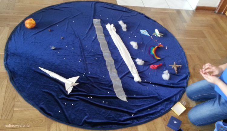 Podświetlony Układ Słoneczny Z Silnikiem + Mata Astronomiczna