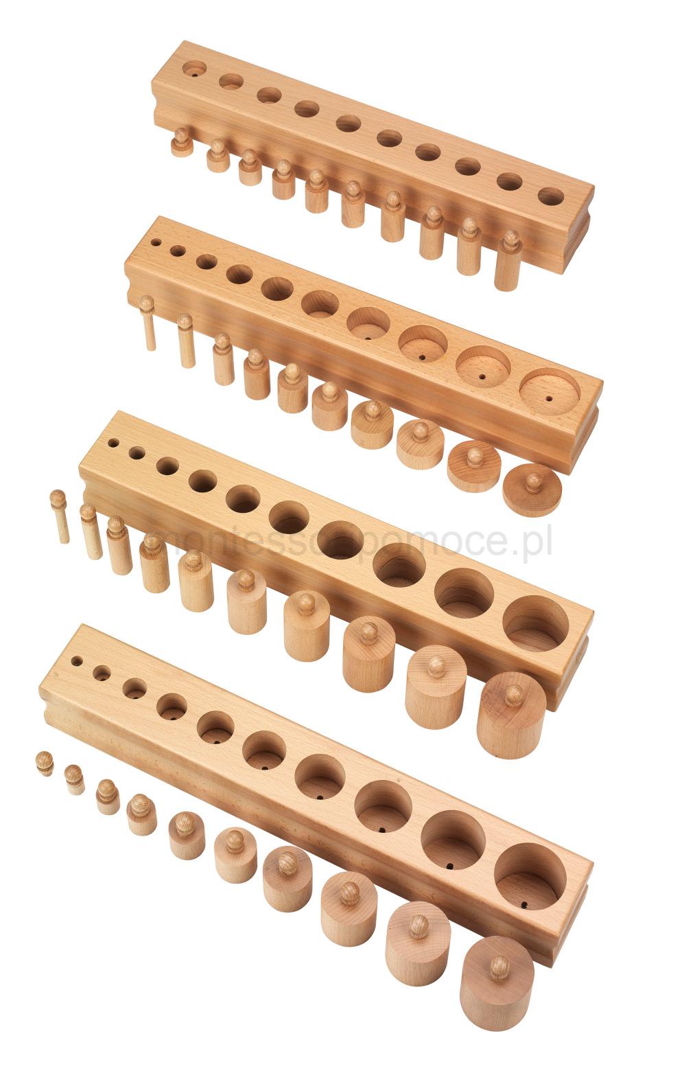 Cylindry Montessori Zestaw Plus
