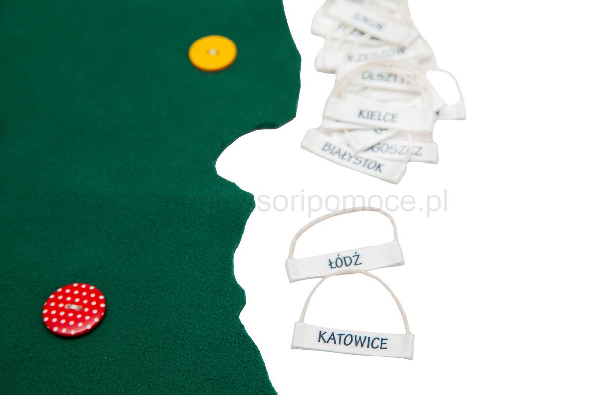 Guzikowa Mapa Polski Montessori