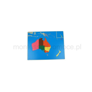 Mapa Australii  Puzzle Montessori