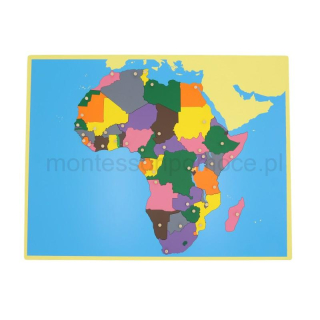 Mapa Afryki  Puzzle Montessori