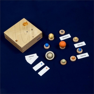 Model Układu Słonecznego w pudełku
