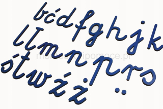 Ruchomy alfabet Montessori 64 małe litery