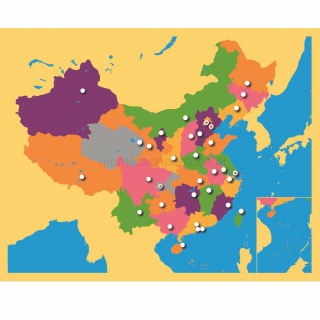 Mapa Chiny Nienhuis Montessori