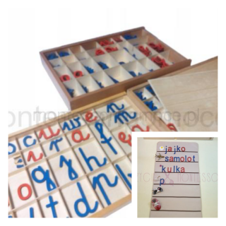 Ruchomy alfabet Montessori  + MATA