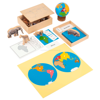 Zwierzęta Na Kontynentach Wersja Niemiecka Nienhuis Montessori