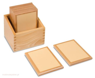 Tabliczki Stopniowanie Gładkości Nienhuis Montessori