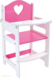 Krzesełko dla lalki, różowe