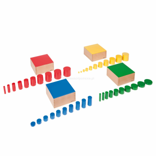 Kolorowe Cylindry Nienhuis Ninhaus Montessori