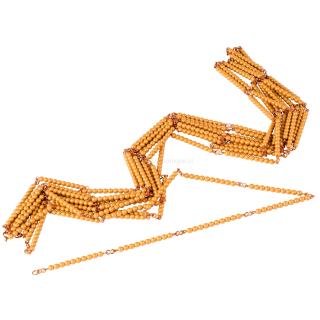 Złoty Łańcuch 1000 Koralików Nylon Nienhuis Montessori 