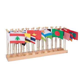 Flagi Azji Na Podstawie Nienhuis Montessori 