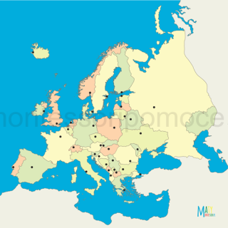 Polityczna Mapa Europy Mata